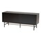 Baxton Studio Truett Modern Dark Brown Finished Wood and Two-Tone Black and Gold Metal TV Stand 226-12494-ZORO - alternate 1